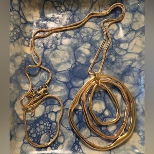 Paparazzi Gold Abstract Necklace